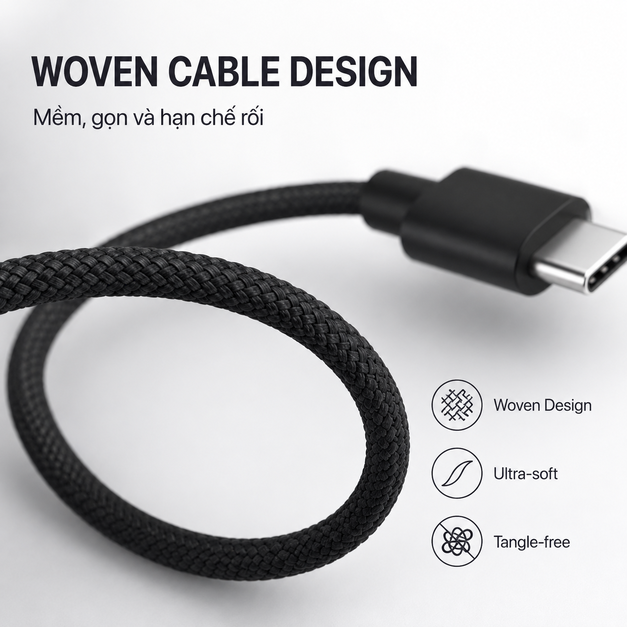 Cáp XREAL USB-C to USB-C 0.8 m