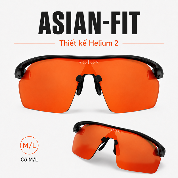 Mặt gọng Solos Helium 2 Frame Front Asian-Fit