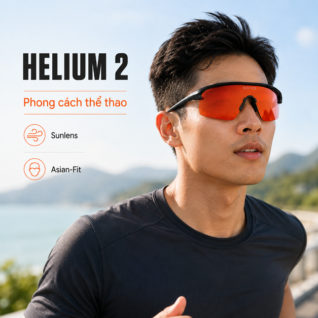 Mặt gọng Solos Helium 2 Frame Front Asian-Fit