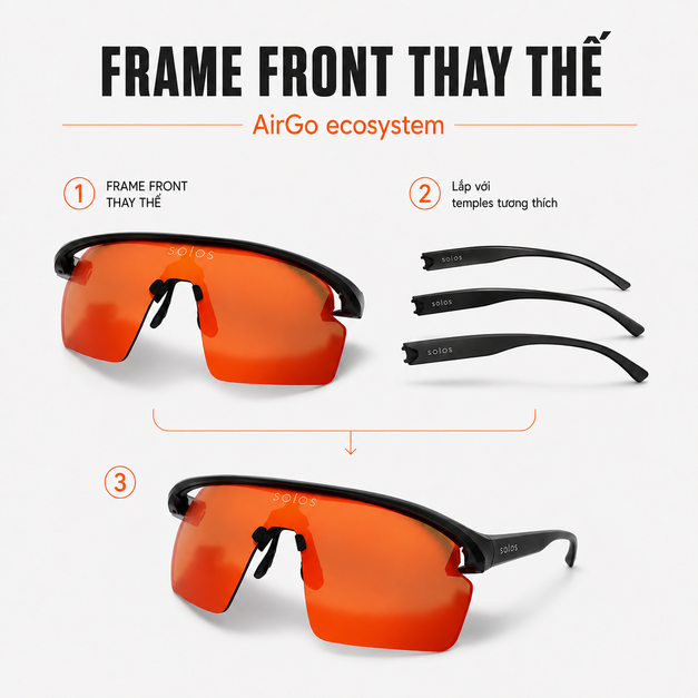 Mặt gọng Solos Helium 2 Frame Front Asian-Fit