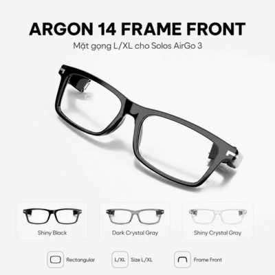 Mặt gọng Solos Argon 14 Frame Front – Kích cỡ L/XL và tùy biến phong cách AirGo 3