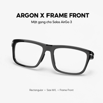 Mặt gọng Solos Argon X Frame Front – Thiết kế Rectangular và thay đổi phong cách AirGo 3