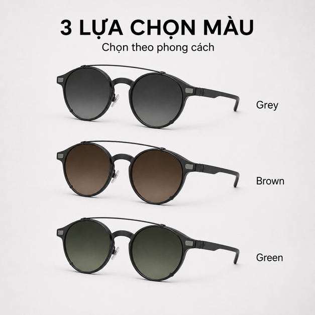 Bộ clip-on kính râm Even G1 Clip & Pouch