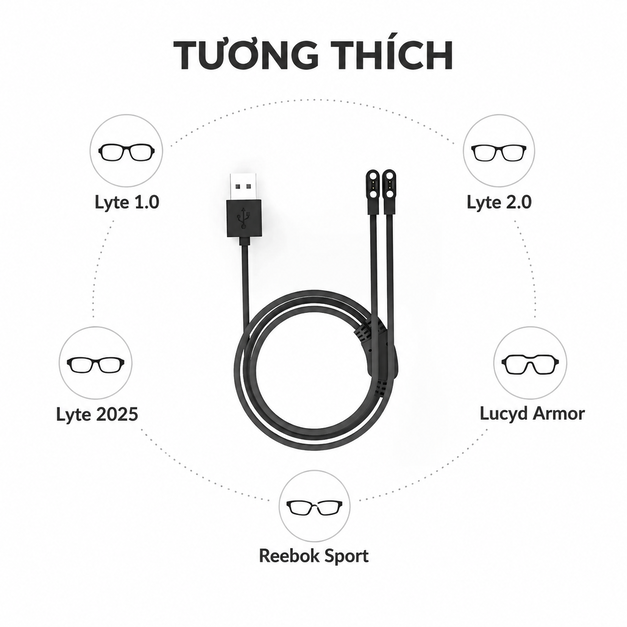 Cáp sạc Lucyd Lyte Charging Cable