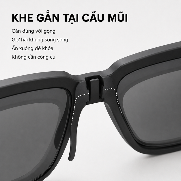 Clip-on kính râm Sunglass Clip-On for Captify Pro
