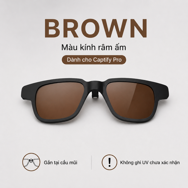 Clip-on kính râm Sunglass Clip-On for Captify Pro