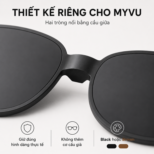 Clip-on kính râm Sunglass Clip-On for Captify Myvu