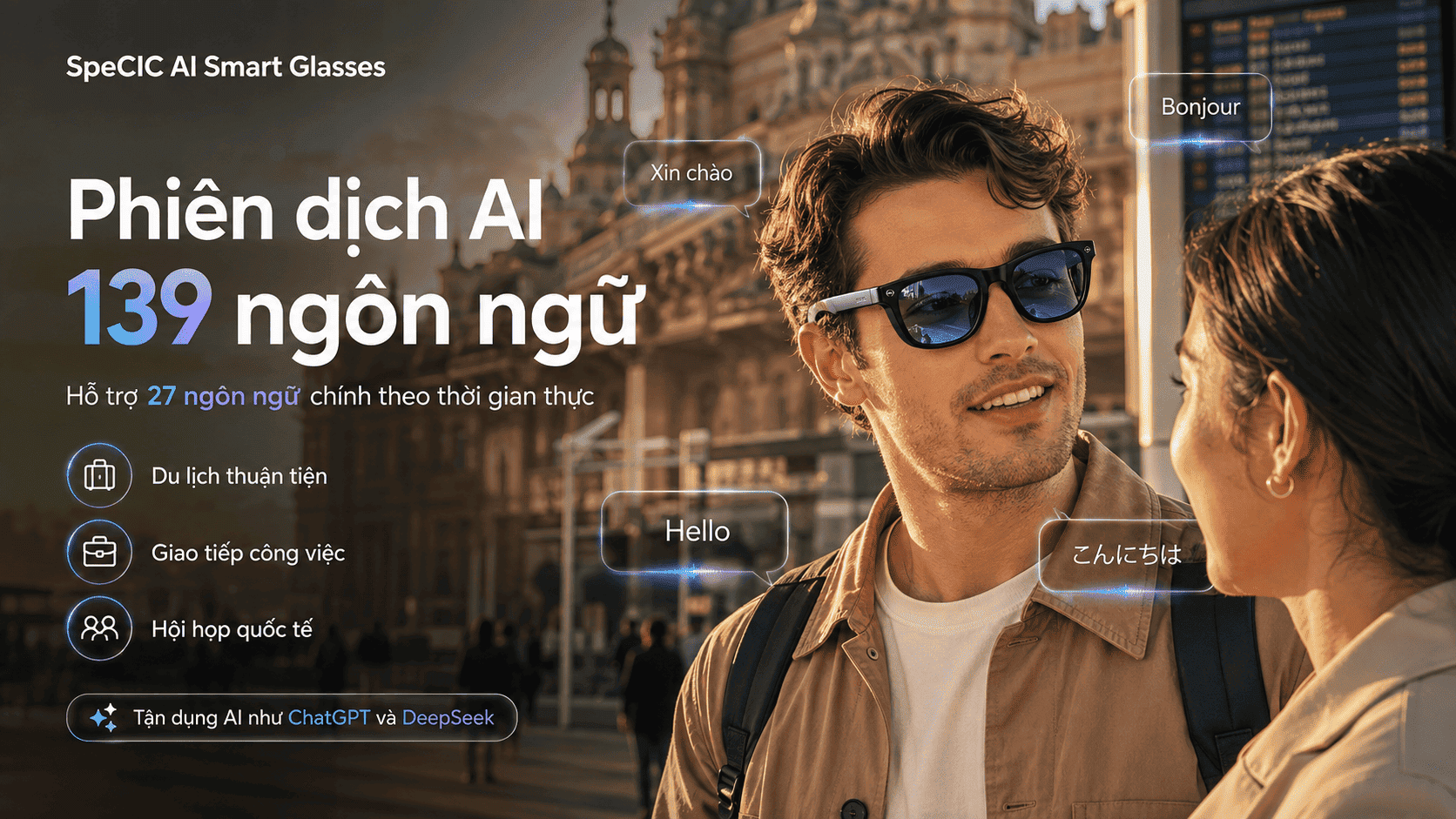 Kính thông minh SpeCiC AI Smart Glasses