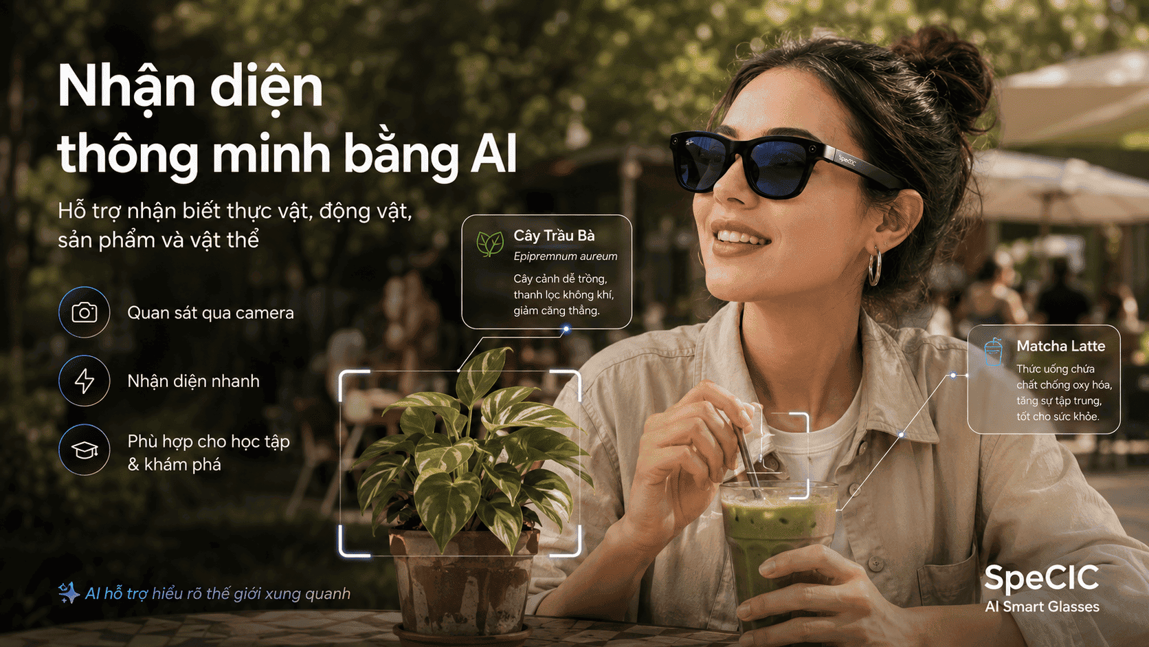 Kính thông minh SpeCiC AI Smart Glasses