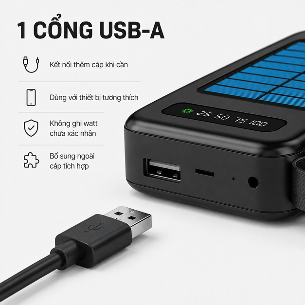 Pin dự phòng năng lượng mặt trời Lucyd Juicebox 20,000 mAh