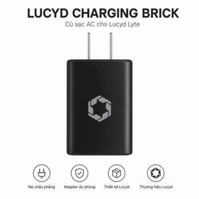 Củ sạc Lucyd Charging Brick – Adapter AC chính hãng và cấp nguồn thuận tiện