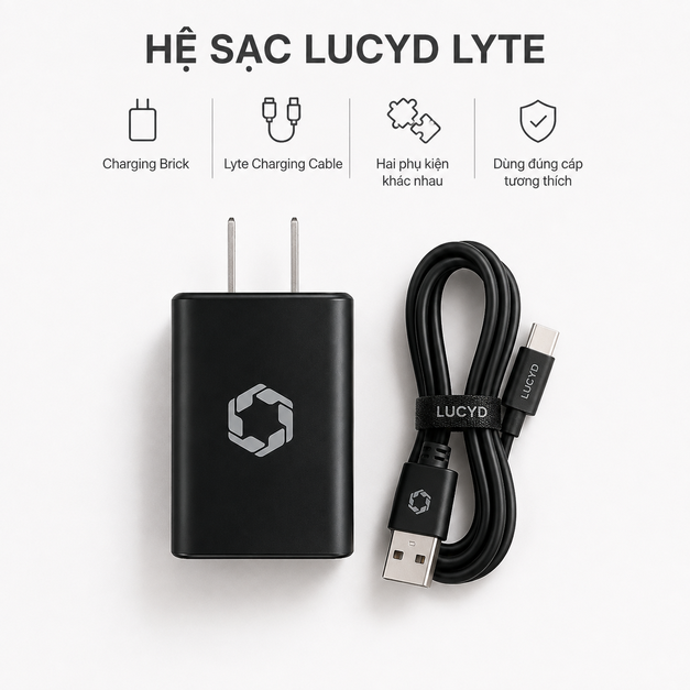 Củ sạc Lucyd Charging Brick