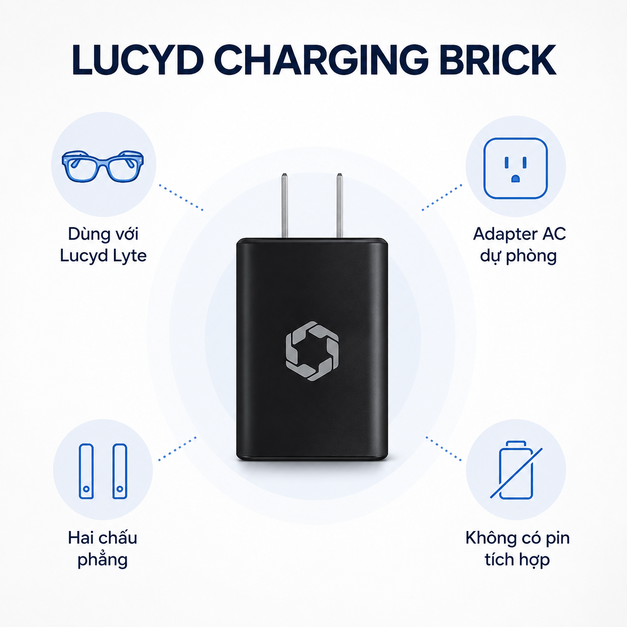 Củ sạc Lucyd Charging Brick