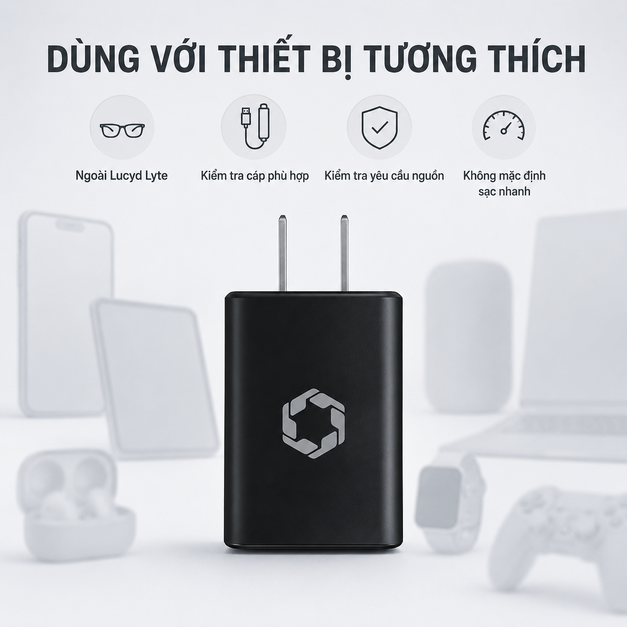Củ sạc Lucyd Charging Brick