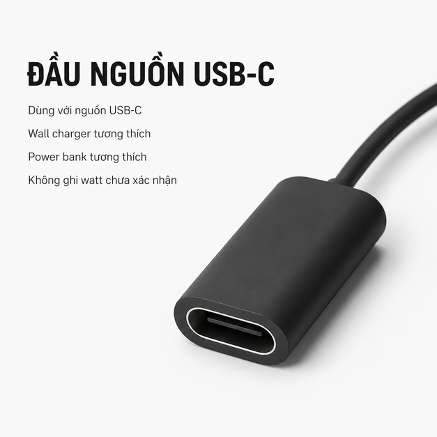 Cáp sạc từ tính USB-C Lucyd Armor & Reebok Sport