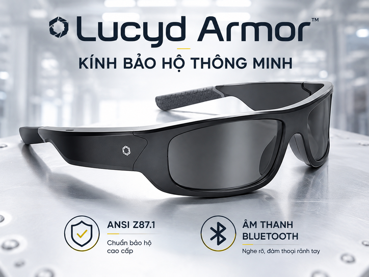 Kính bảo hộ thông minh Lucyd Armor – Chuẩn ANSI Z87.1 và âm thanh open-ear Kính bảo hộ thông minh Lucyd Armor – Chuẩn ANSI Z87.1 và âm thanh open-ear
