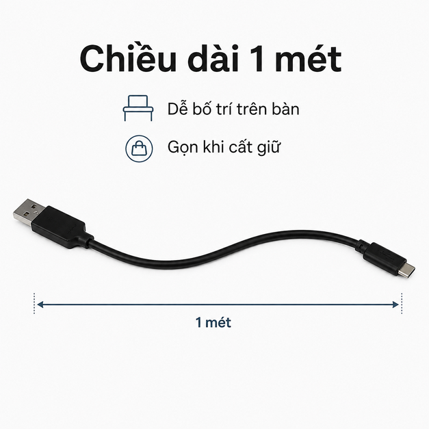 Vuzix M400 USB-A to USB-C Charging Cable