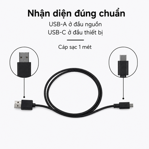 Vuzix M400 USB-A to USB-C Charging Cable