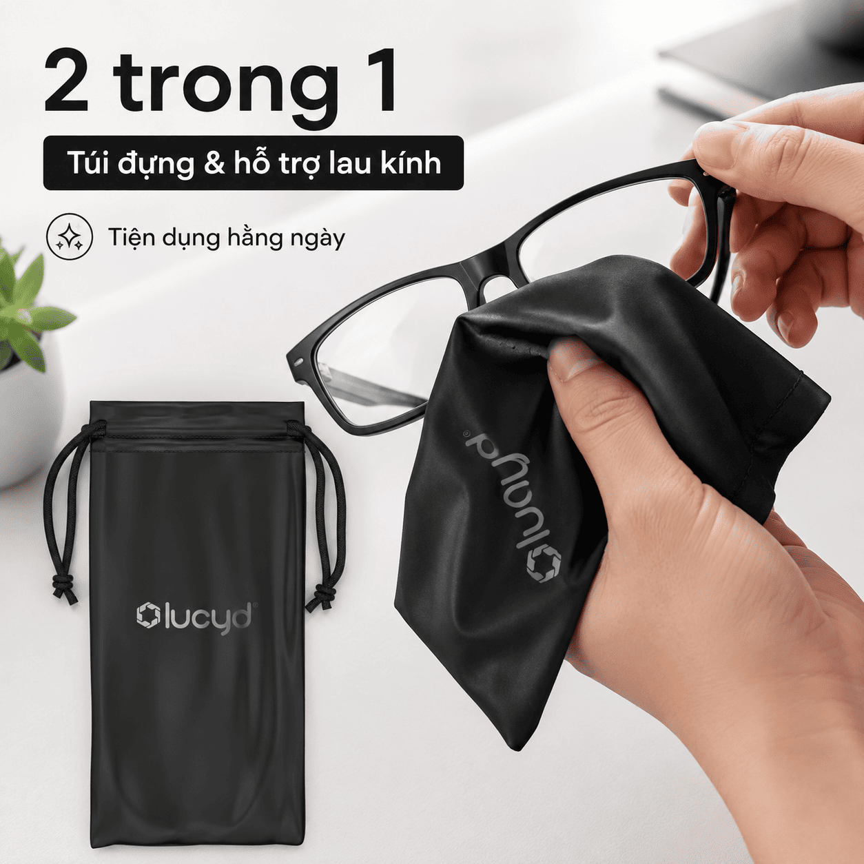 Túi đựng kính Microfiber Lucyd