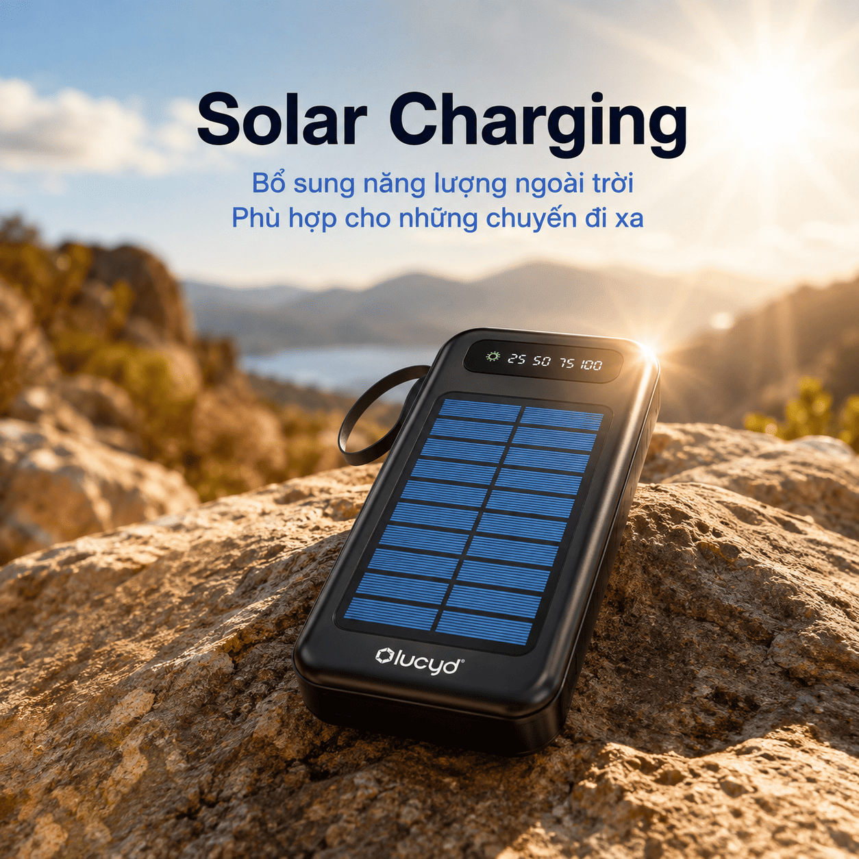 Lucyd Juicebox Solar Power Bank 20.000mAh