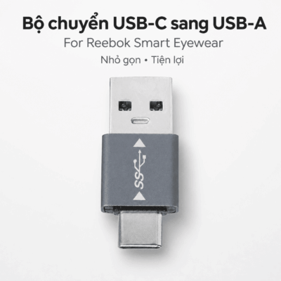 Bộ chuyển USB-C sang USB-A Lucyd – Phụ kiện sạc cho kính thông minh Reebok