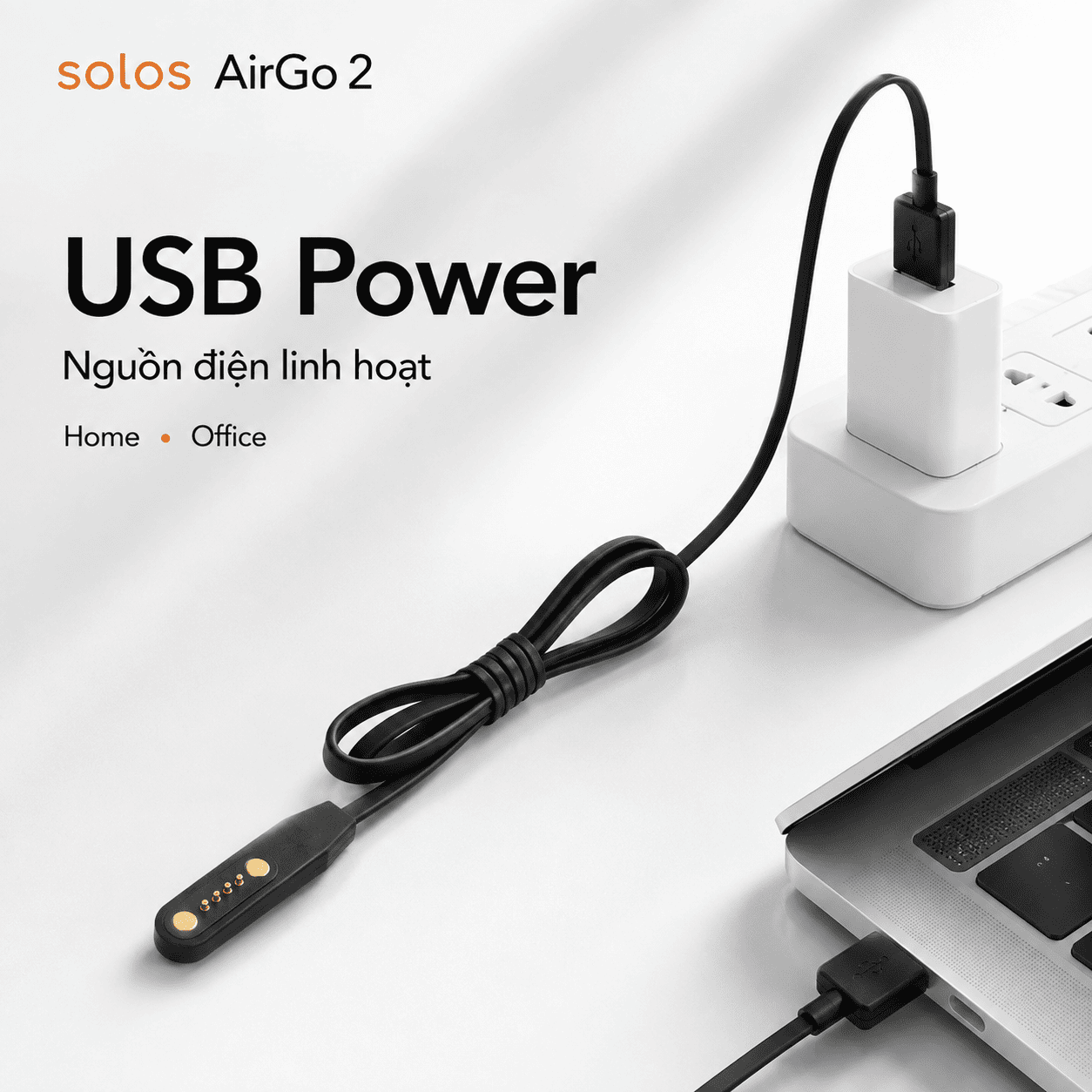 Cáp sạc từ tính Solos AirGo 2