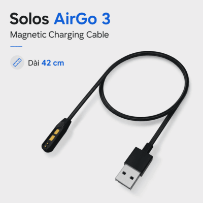 Cáp sạc từ tính Solos AirGo 3 – Kết nối sạc nhanh gọn cho kính thông minh