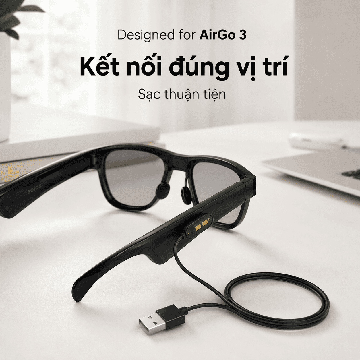 Cáp sạc từ tính Solos AirGo 3 