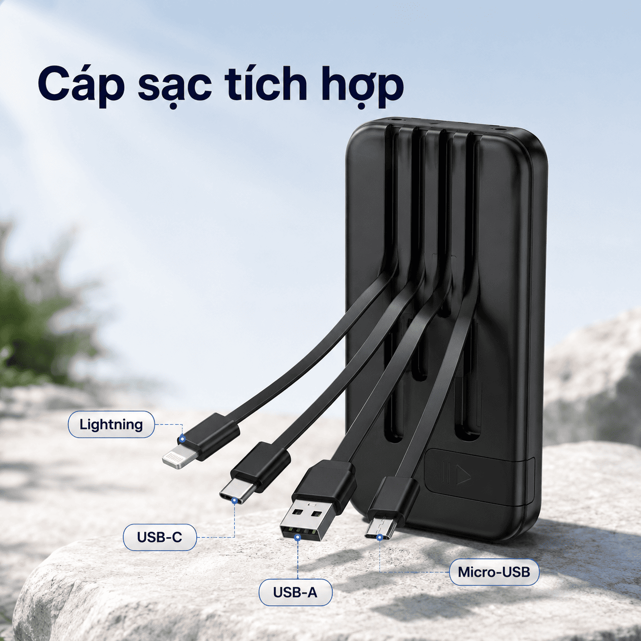 Lucyd Juicebox Solar Power Bank 20.000mAh