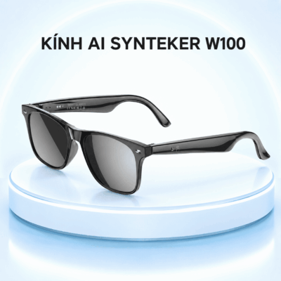 Kính thông minh W100 AI – Dịch 164+ ngôn ngữ, nghe nhạc 10 giờ