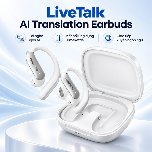 LiveTalk AI Translation Earbuds