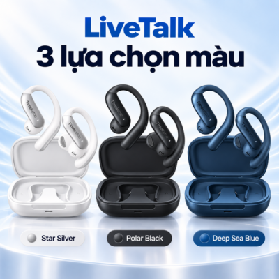 Tai nghe LiveTalk AI Translation Earbuds – Dịch đa tình huống và giao tiếp xuyên ngôn ngữ